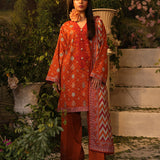 3pc Unstitched Digital Printed & Embroidered Lawn Suit