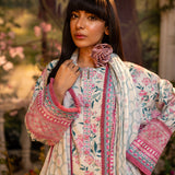 3pc Unstitched Digital Printed & Embroidered Lawn Suit