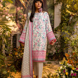 3pc Unstitched Digital Printed & Embroidered Lawn Suit