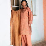 3PC Unstitched Festive Embroidered Suit (SUNW7JI106)