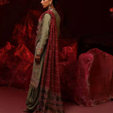 3PC STITCHED FESTIVE EMBROIDERED SUIT