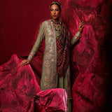 3PC STITCHED FESTIVE EMBROIDERED SUIT