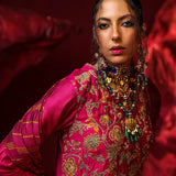 STITCHED FESTIVE FORMAL EMBROIDERED SUIT (NO66)