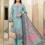 3PC Unstitched Lawn Printed Suit (SSW6U3P857)