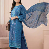 3PC Unstitched Lawn Printed Suit (SSW6U3P856)
