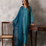 EMBROIDERED LUXURY LAWN UNSTITCHED 3PCS SUIT