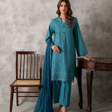 EMBROIDERED LUXURY LAWN UNSTITCHED 3PCS SUIT