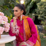 3PC UNSTITCHED CAMBRIC EMBROIDERED SUIT