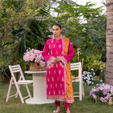 3PC UNSTITCHED CAMBRIC EMBROIDERED SUIT