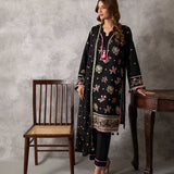 EMBROIDERED LUXURY LAWN UNSTITCHED 3PCS