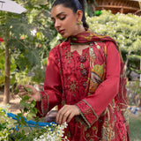 3PC LUXURY CAMBRIC EMBROIDERED SUIT