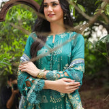 3PC STITCHED LUXURY CAMBRIC EMBROIDERED SUIT