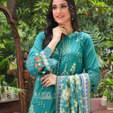 3PC STITCHED LUXURY CAMBRIC EMBROIDERED SUIT