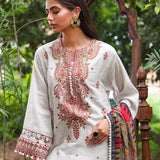 3PC LUXURY SHEMRAY DOBBEY EMBROIDERED SUIT
