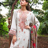 3PC LUXURY SHEMRAY DOBBEY EMBROIDERED SUIT