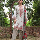 3PC LUXURY SHEMRAY DOBBEY EMBROIDERED SUIT