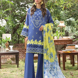 3PC STITCHED LUXURY CAMBRIC EMBROIDERED SUIT