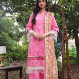 3PC STITCHED LUXURY CAMBRIC EMBROIDERED SUIT