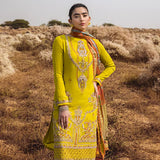 3PC STITCHED FESTIVE EMBROIDERED SUIT