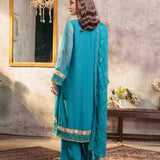 3PC Unstitched Chiffon Embroidered Suit (SUNW7CH090)