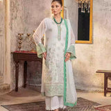 3PC Unstitched Chiffon Embroidered Suit (SUNW7CH087)
