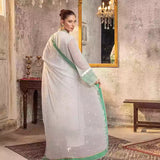 3PC Unstitched Chiffon Embroidered Suit (SUNW7CH087)