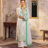 3PC Unstitched Chiffon Embroidered Suit (SUNW7CH087)