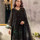 3PC Unstitched Chiffon Embroidered Suit (SUNW7CH083)