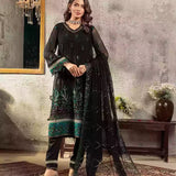 3PC Unstitched Chiffon Embroidered Suit (SUNW7CH083)
