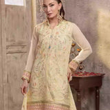 3PC Unstitched Chiffon Embroidered Suit (SUNW7CH081)