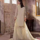 3PC Unstitched Chiffon Embroidered Suit (SUNW7CH081)