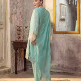 3PC Unstitched Chiffon Embroidered Suit (SUNW7CH077)