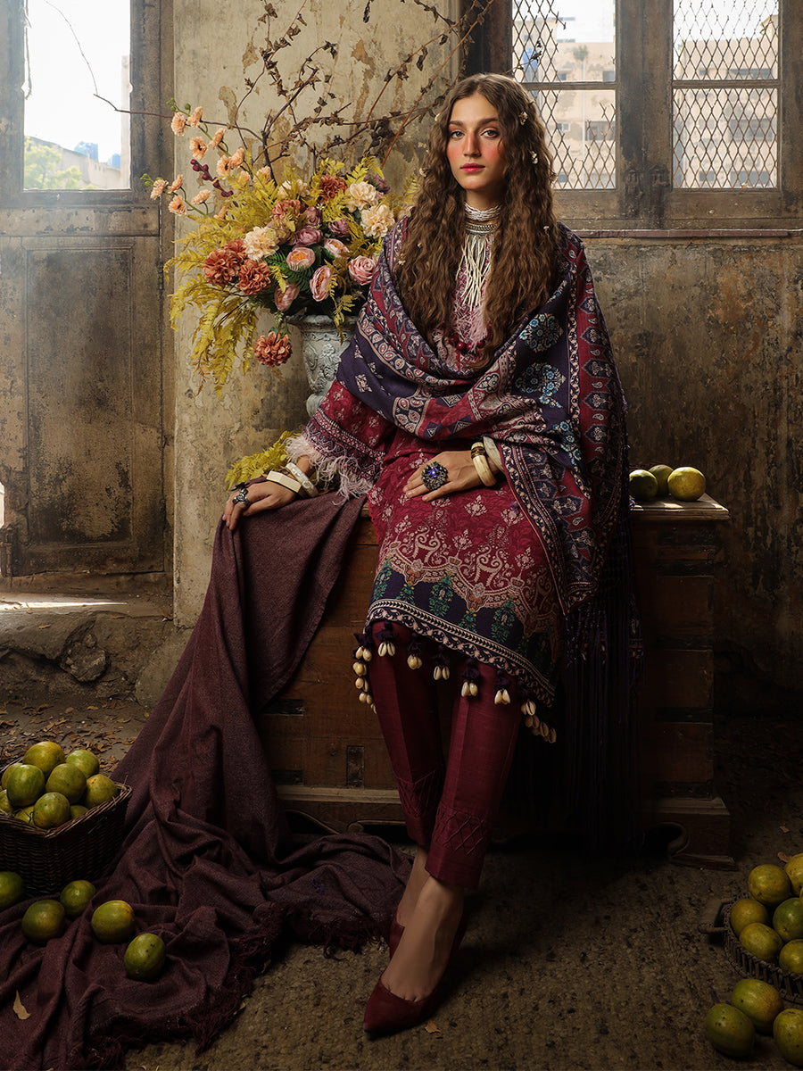 2pc Unstitched  - Printed Lawn Silk