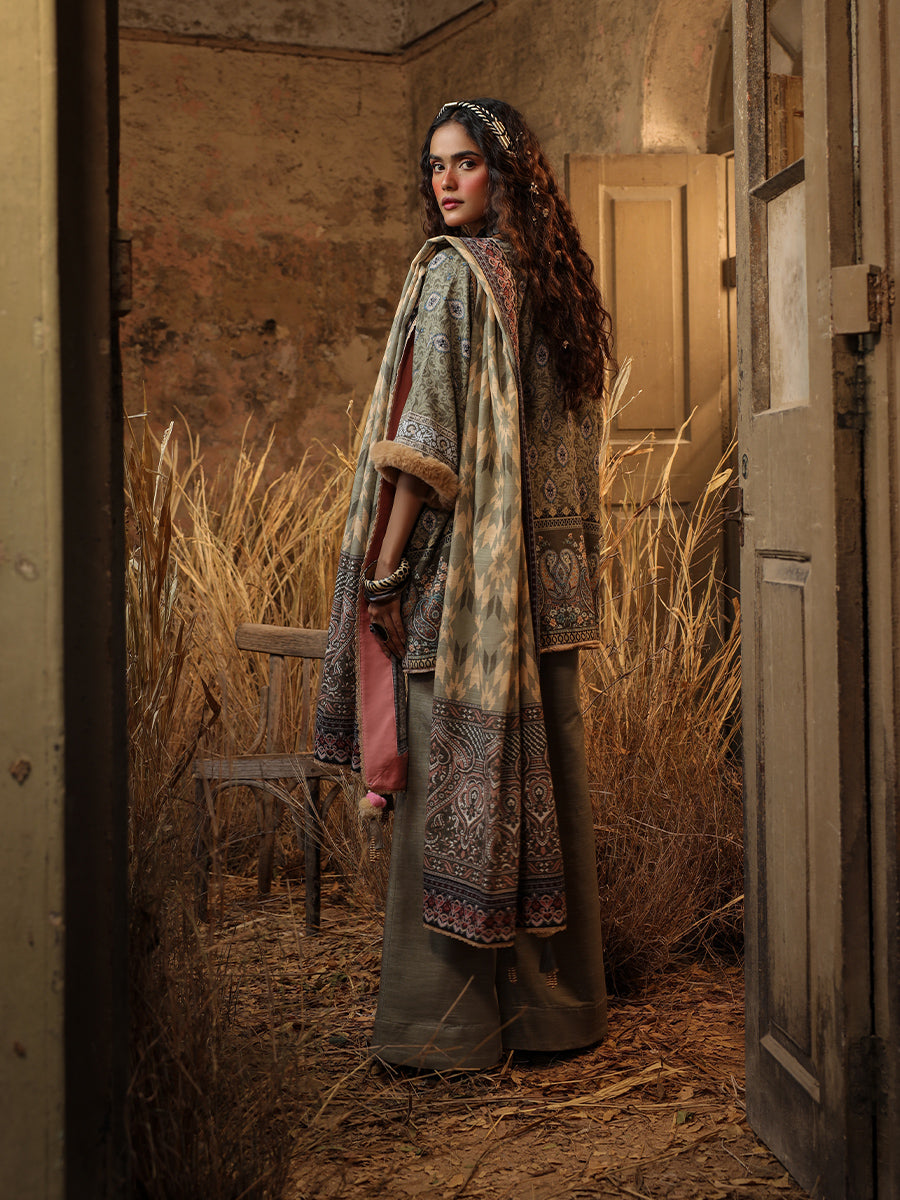 2pc Unstitched  - Printed Lawn Silk