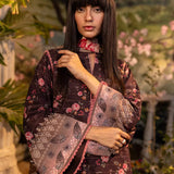 2PC Unstitched Digital Printed Lawn Suit