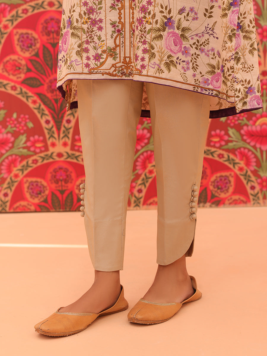 Women Basanti Yellow Cotton Kurta Set (Pack Of 3 Pcs- Kurta, Pant with –  Anaysa Fashion