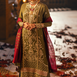 3PC FESTIVE FORMAL EMBROIDERED SUIT (LA23NO16)