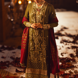 3PC FESTIVE FORMAL EMBROIDERED SUIT (LA23NO16)