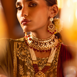 3PC FESTIVE FORMAL EMBROIDERED SUIT (LA23NO16)