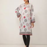 1pc Unstitched Digital Printed Lawn Slub Kurti