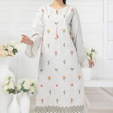 2Pc Solid Embroidered Stitched Suit