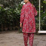 2pc- Printed Lensing Slub Suit - SalitexOnline