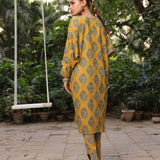 2pc- Printed Lensing Slub Suit - SalitexOnline