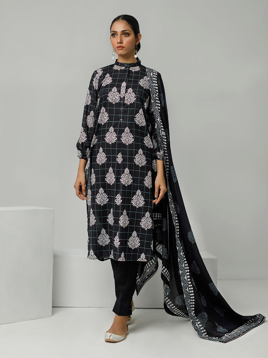 2pc Printed Pret - B&W ( Z-000013) - SalitexOnline