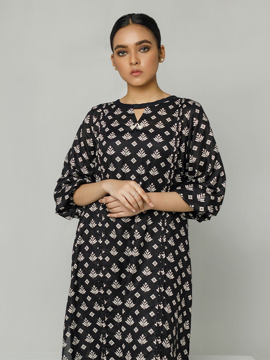 2pc Printed Pret - B&W ( Z-000017) - SalitexOnline