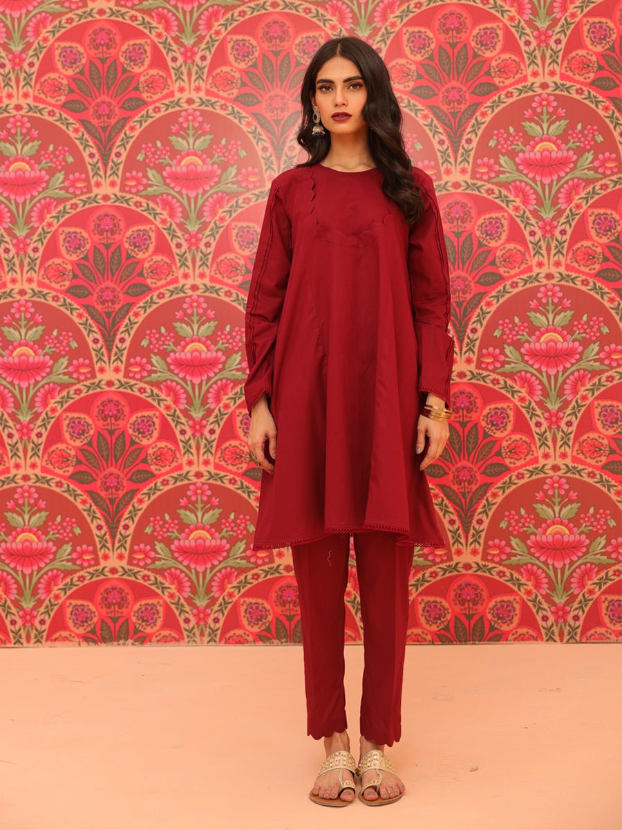 2pc- Solid Lensing Slub Suit - SalitexOnline