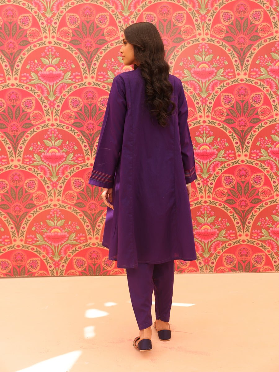 2pc- Solid Lensing Slub Suit - SalitexOnline