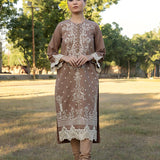 2pc Unstitched - Embroidered Lawn Suit (RE-00015) - SalitexOnline