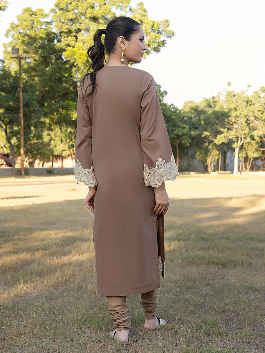 2pc Unstitched - Embroidered Lawn Suit (RE-00015) - SalitexOnline