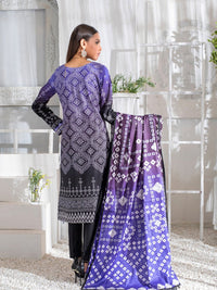 3pc Printed Cambric Shirt with Printed Lawn Dupatta & Cambric Trouser- Inaya (IP-00043B) - SalitexOnline